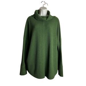 Time and Tru XL Women's Top Green Cowl Neck